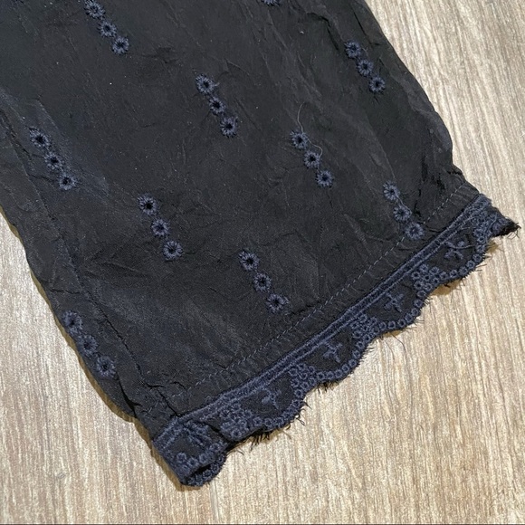 Johnny Was Eyelet embroidered blouse - black - Picture 5 of 7